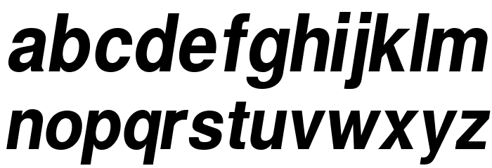 Warownia Narrow Oblique Font LOWERCASE