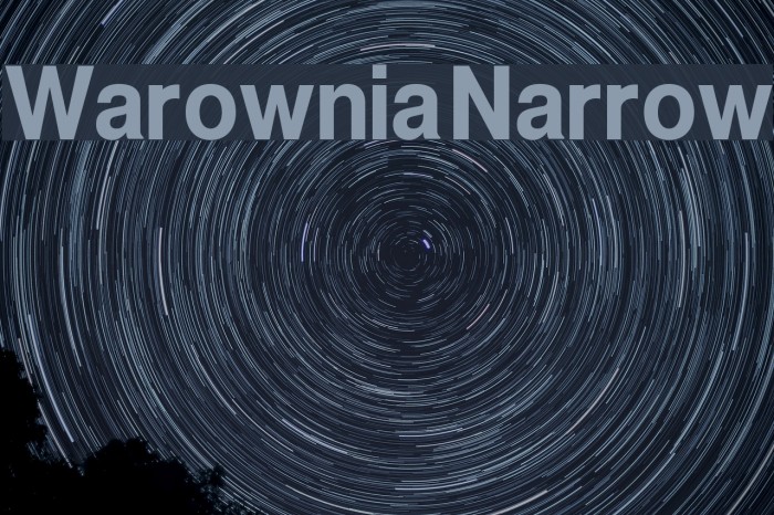 Warownia Narrow Font examples