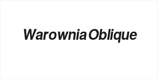 Warownia Oblique Logo