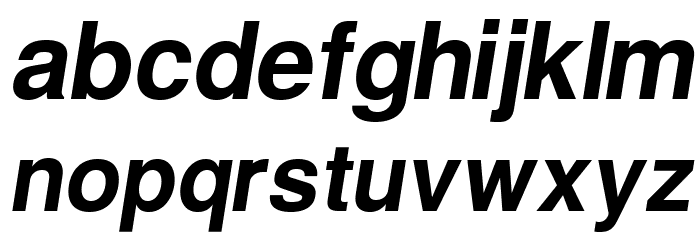Warownia Oblique Font LOWERCASE