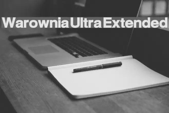 Warownia Ultra Extended Font examples