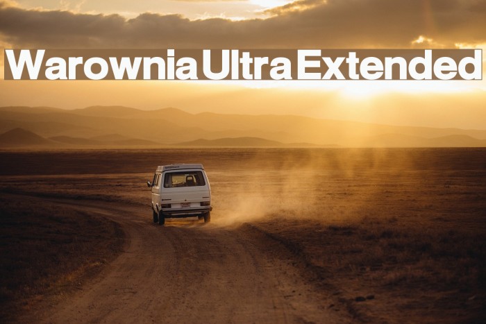Warownia Ultra Extended Font examples
