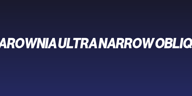 Warownia Ultra Narrow Oblique Social Header