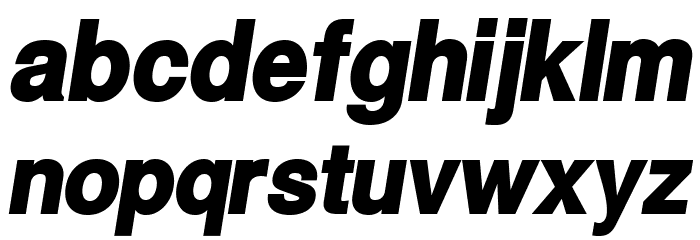 Warownia Ultra Narrow Oblique Font LOWERCASE