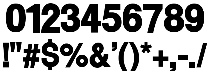 Warownia Ultra Narrow Font OTHER CHARS