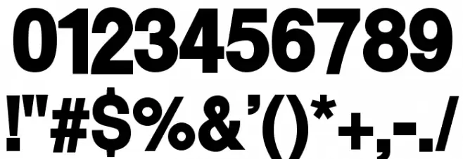 Warownia Ultra Narrow Font OTHER CHARS