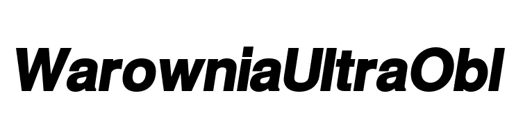 Warownia Ultra Obl Font