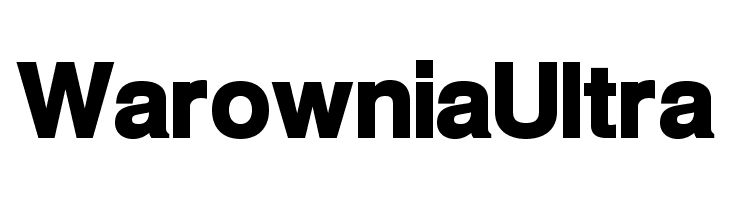 Warownia Ultra Font