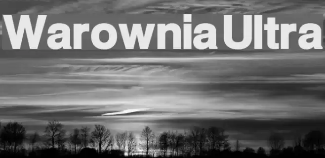 Warownia Ultra Font examples