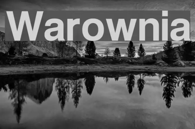Warownia Font examples