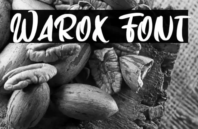 Warox Font examples