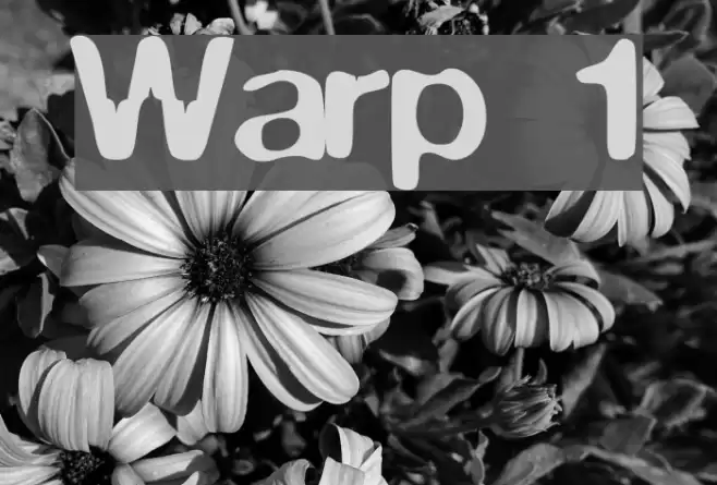 Warp 1 Font examples