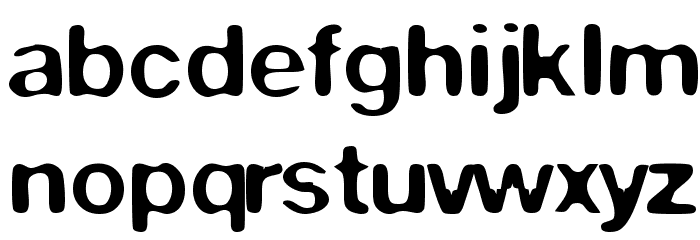 Warp 1 Font LOWERCASE