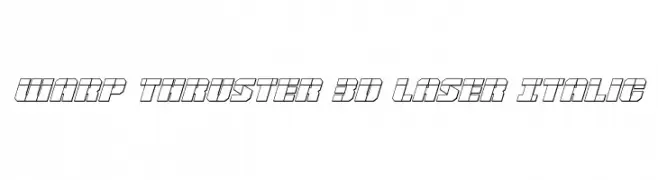 Warp Thruster 3D Laser Italic 