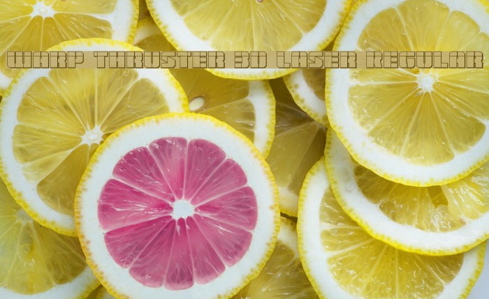 Warp Thruster 3D Laser Regular Example 1