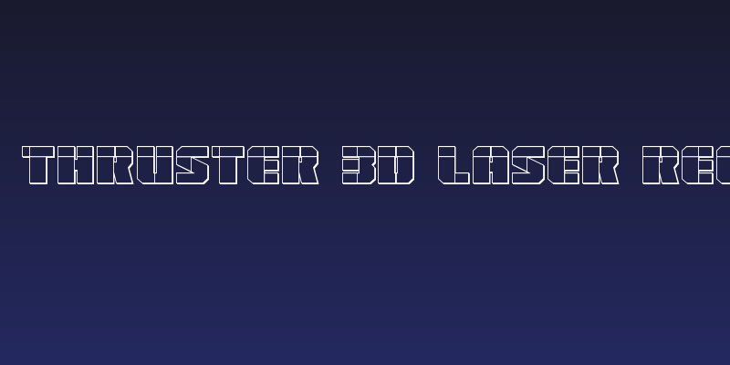 Warp Thruster 3D Laser Regular Social Header