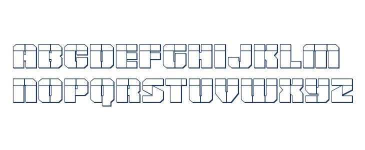 Warp Thruster 3D Laser Regular Lowercase