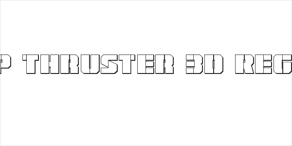 Warp Thruster 3D Regular Logo