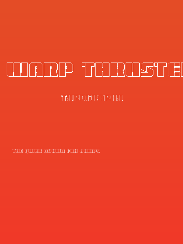 Warp Thruster 3D Regular Poster