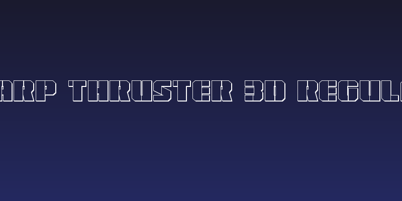 Warp Thruster 3D Regular Social Header