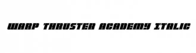 Warp Thruster Academy Italic 