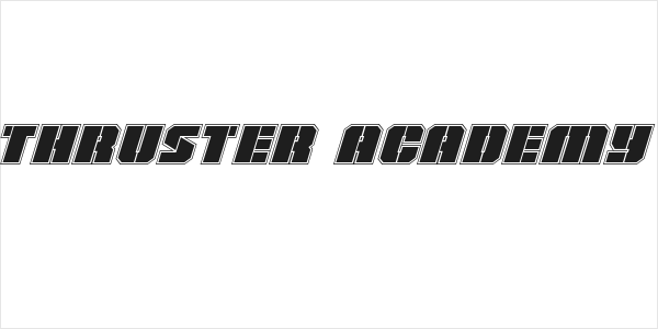 Warp Thruster Academy Italic Logo