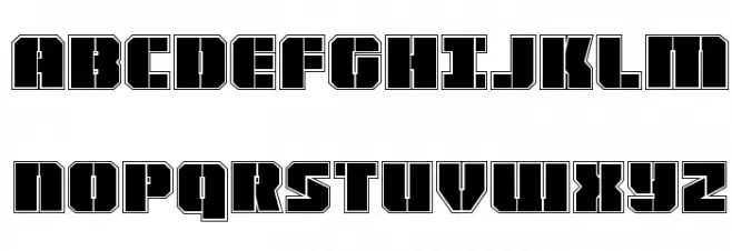 Warp Thruster Academy Regular Polices MAJUSCULES