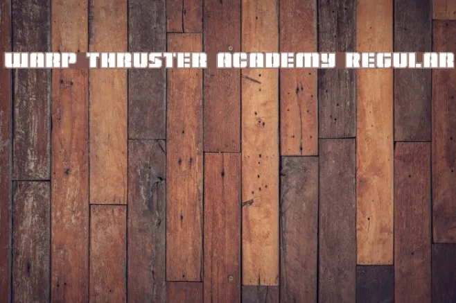 Warp Thruster Academy Regular Example 1