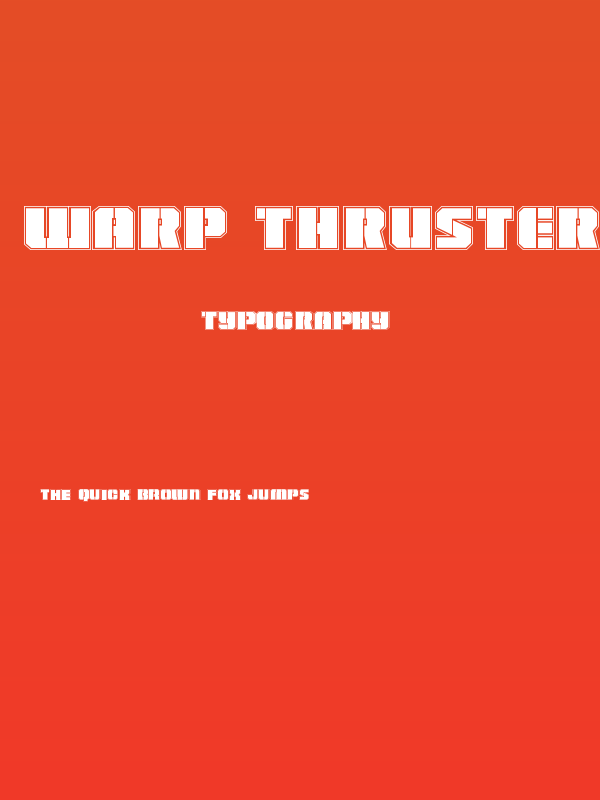 Warp Thruster Academy Regular Poster