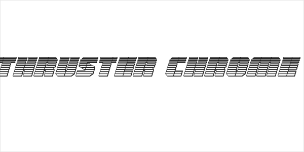 Warp Thruster Chrome Italic Logo