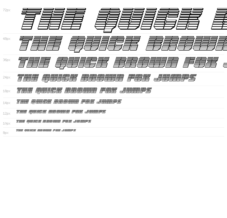 Warp Thruster Chrome Italic Waterfall