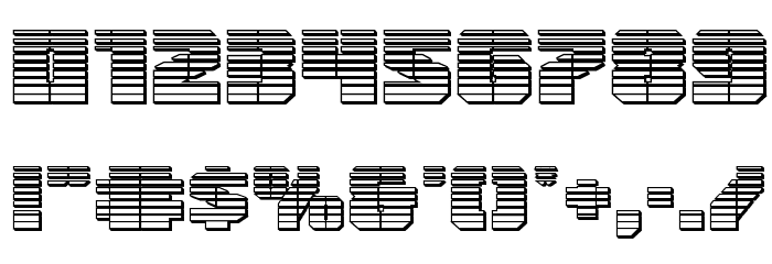 Warp Thruster Chrome Font OTHER CHARS