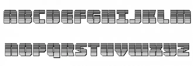 Warp Thruster Chrome Caratteri MAIUSCOLE
