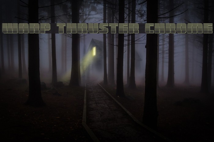 Warp Thruster Chrome Font examples