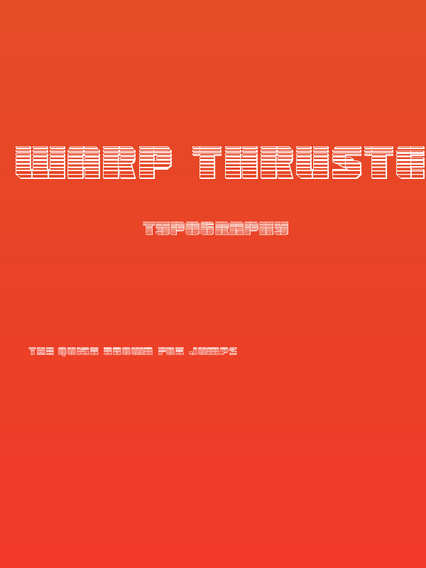 Warp Thruster Chrome Poster