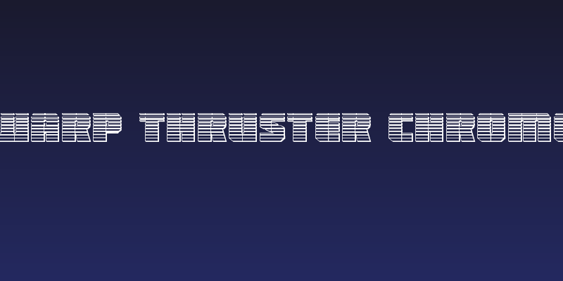 Warp Thruster Chrome Social Header