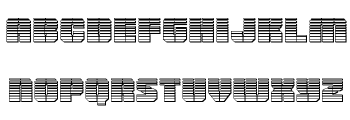 Warp Thruster Chrome Font LOWERCASE