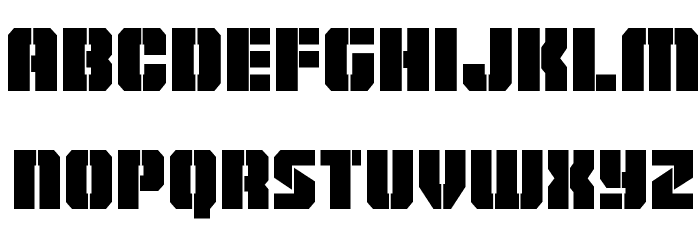 Warp Thruster Condensed Font LOWERCASE