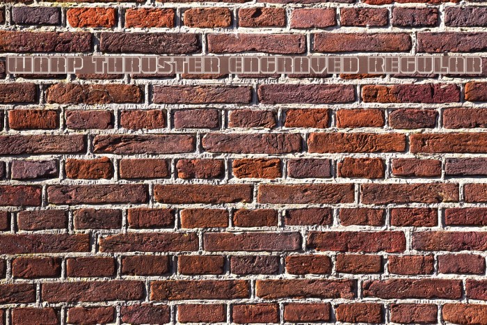 Warp Thruster Engraved Regular Example 1