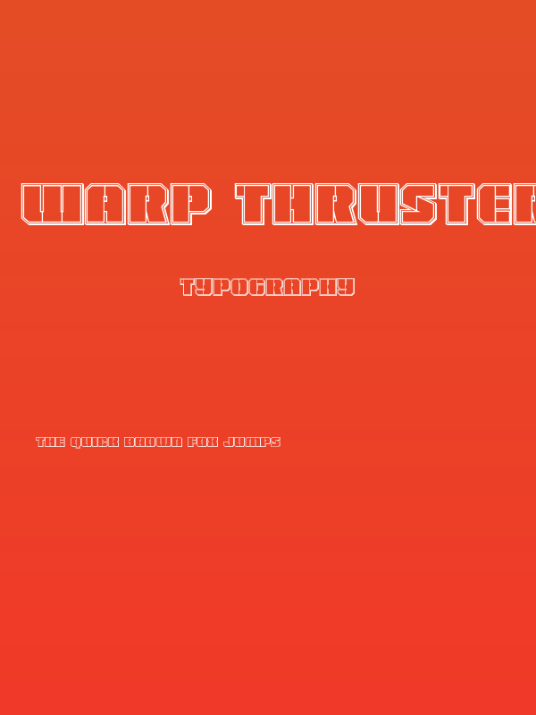 Warp Thruster Engraved Regular Poster