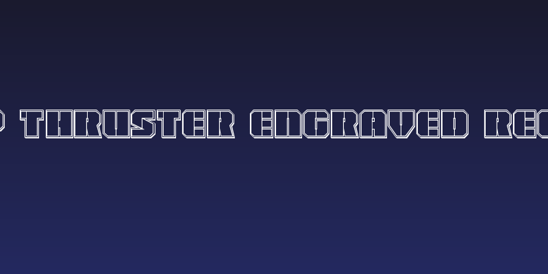 Warp Thruster Engraved Regular Social Header