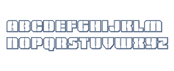 Warp Thruster Engraved Regular Lowercase