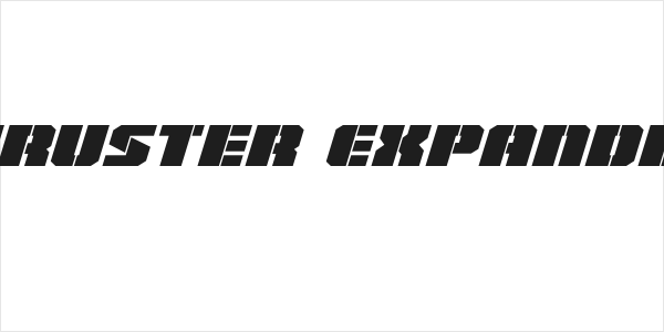 Warp Thruster Expanded Italic Logo