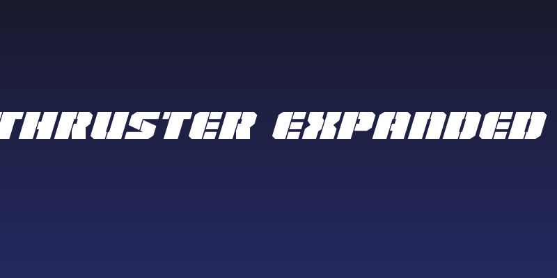 Warp Thruster Expanded Italic Social Header
