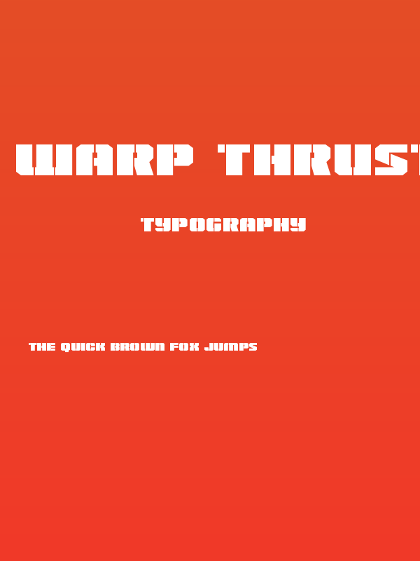 Warp Thruster Expanded Poster