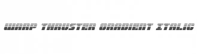 Warp Thruster Gradient Italic 