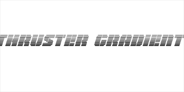 Warp Thruster Gradient Italic Logo