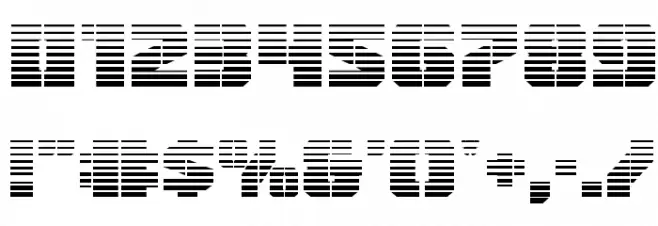 Warp Thruster Gradient Font OTHER CHARS