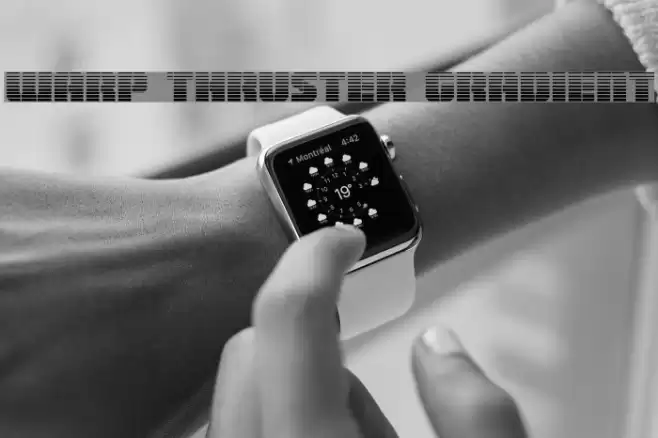 Warp Thruster Gradient Font examples