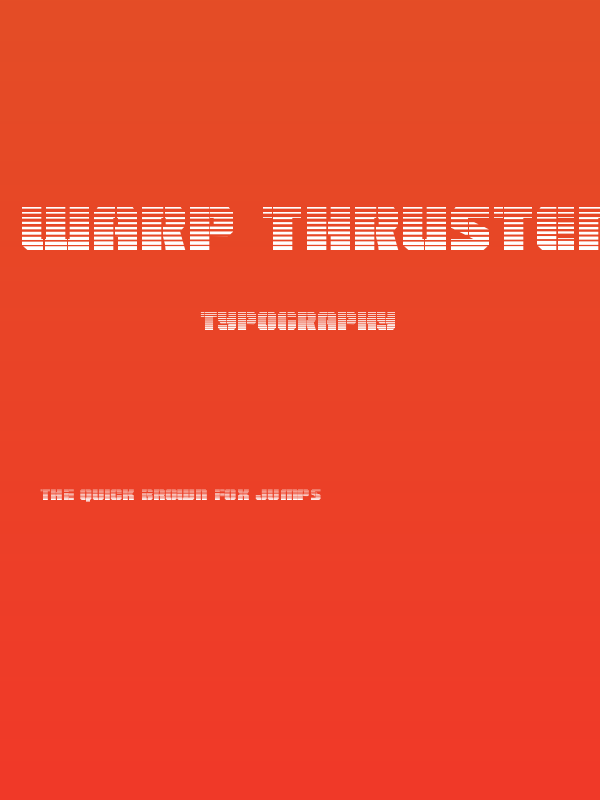 Warp Thruster Gradient Poster